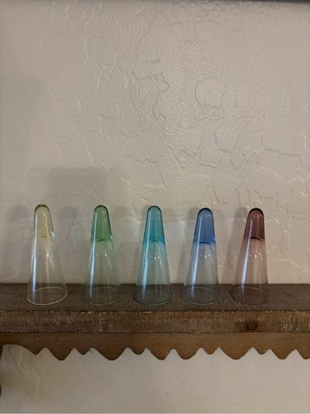 Vintage Artland Glass Mid-Modern Colored Shot Glasses